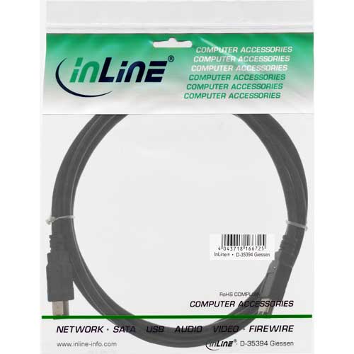 Naar omschrijving van 34003 - InLine FireWire IEEE 1394 kabel,  6-pins M/6-pins M, 3m