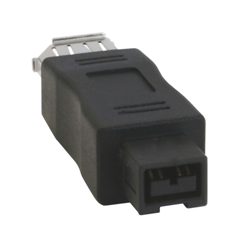 Naar omschrijving van 34600A - InLine FireWire adapter,  6-pins socket/ 9-pins stekker