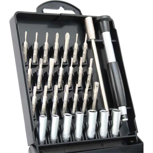 Naar omschrijving van 43011 - InLine Precisie schroevendraaierset, 28-dlg.