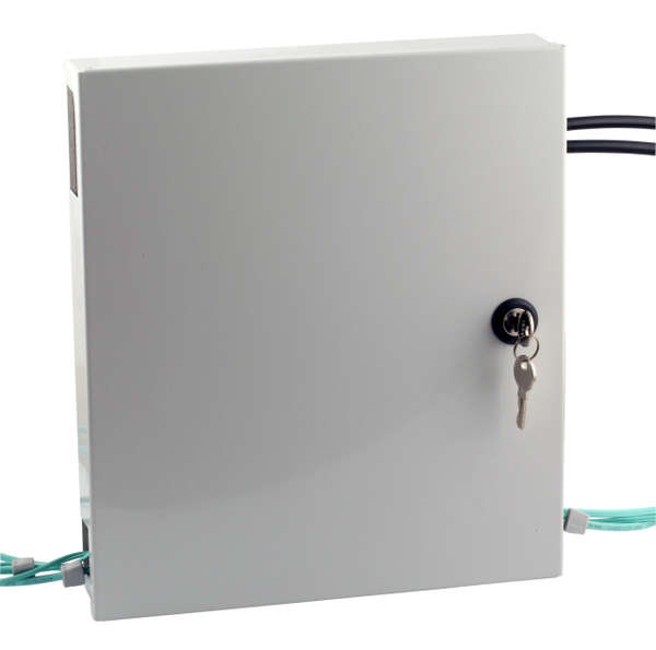 Naar omschrijving van 53605-1 - Metalen aansluitbox, met deur 320 x 280 x 54mm