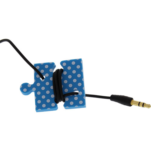 Naar omschrijving van 55469M - InLine Cable organizer puzzle, for headset cable etc, 4pcs. pack, Colour edition