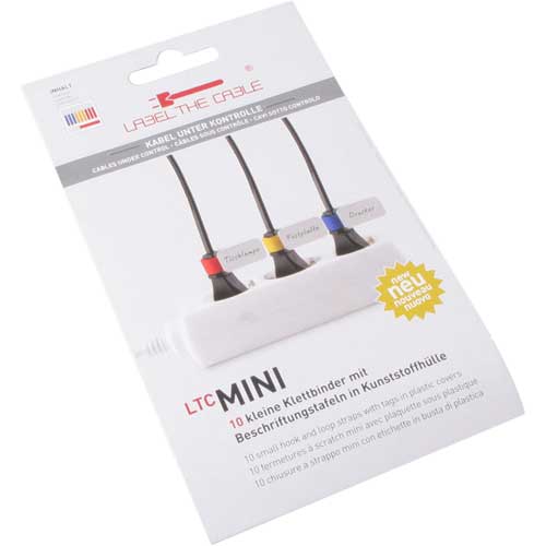 Naar omschrijving van 59931M - Label-The-Cable Mini, LTC 2530, set of 10 mix (4x red, 3x blue, 3x yellow, can vary)