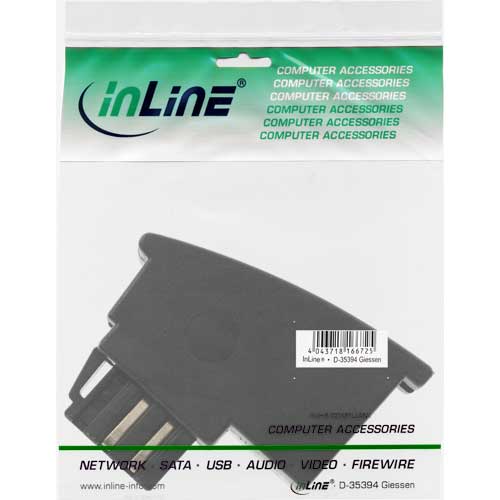 Naar omschrijving van 69941 - InLine TAE-N adapter,  TAE-N Male naar RJ11 Female, 6P4C