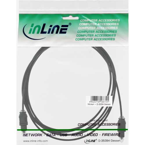 Naar omschrijving van 89922 - InLine Optische audiokabel,  Toslink M/M, 2m