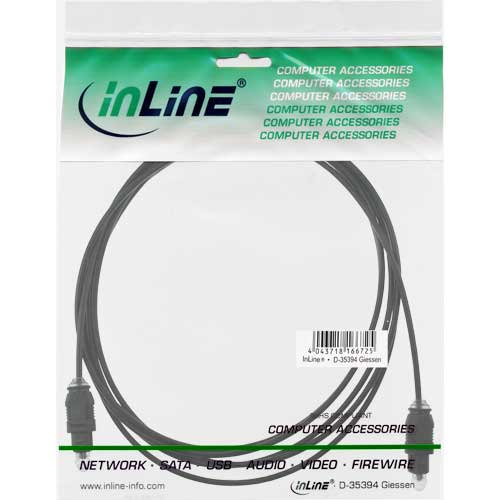 Naar omschrijving van 89923 - InLine Optische audiokabel,  Toslink M/M, 3m