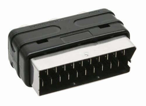 Naar omschrijving van 89953B - InLine Scart adapter,  scart stekker naar 3x Tulp jack (YUV out)