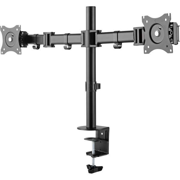 Naar omschrijving van 23104C - InLine Desktop Bracket for 2x TFT/LCD/LED up to 68cm 27