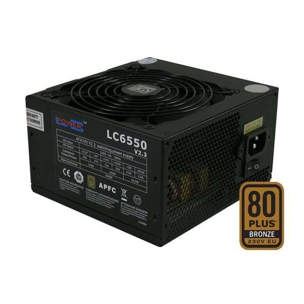 Naar omschrijving van 26692J - Power supply ATX V2.3 PFC LC-Power SUPER SILENT LC6600 V2.2, black, 550W