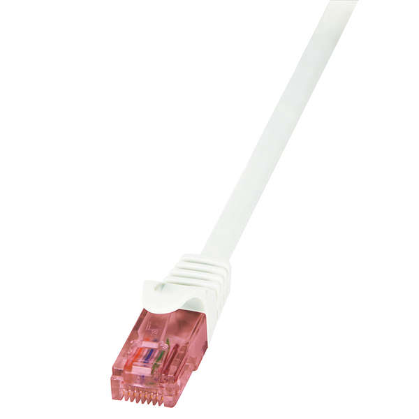 Naar omschrijving van CQ2021U - Patch Cable Cat.6 UTP white 0,5 m LogiLink
