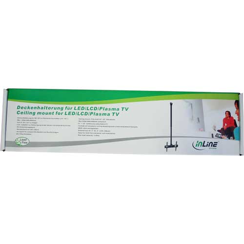 Naar omschrijving van 23149A - InLine  Plafondmontage, voor LED/LCD/Plasma, 58-107cm (23-42Inch), tot 50kg