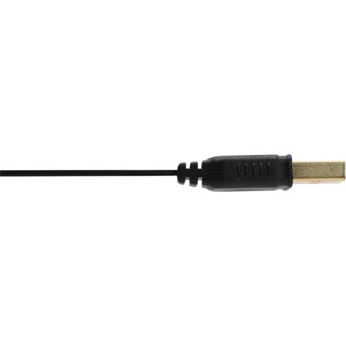 Naar omschrijving van 34650F - InLine USB 2.0 Flatkabel Verlengkabel,  A Male/Female, zwart, vergulde contacten, 0,5m