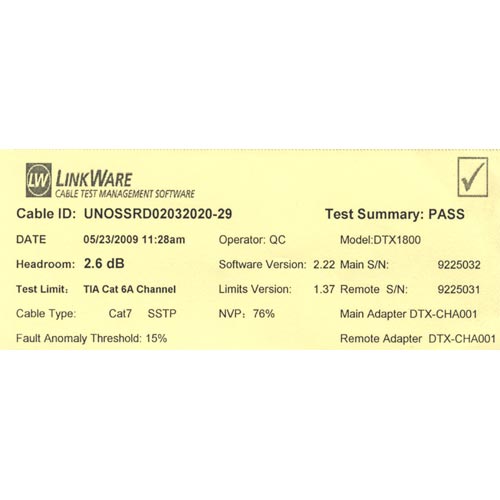 Naar omschrijving van 76807Y - InLine Patchkabel Cat.6(A) S-STP/PiMF,  LSZH 500MHz, geel, 7.5m