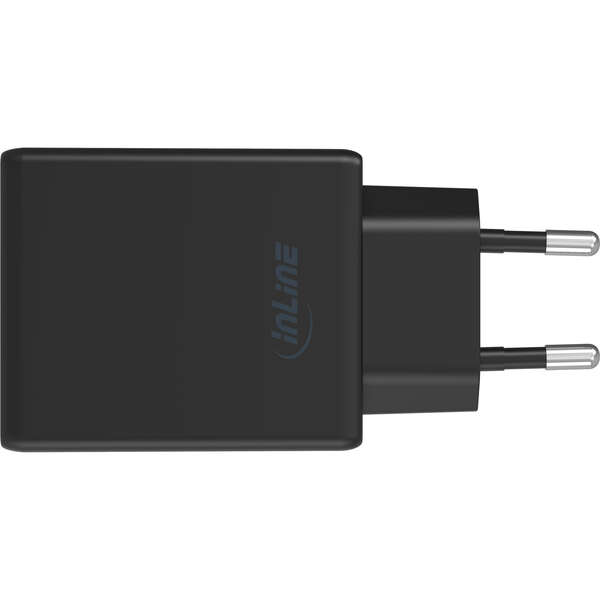 Naar omschrijving van 31565B - InLine USB power supply charger, single USB-C, PD, AVS, 65W, black