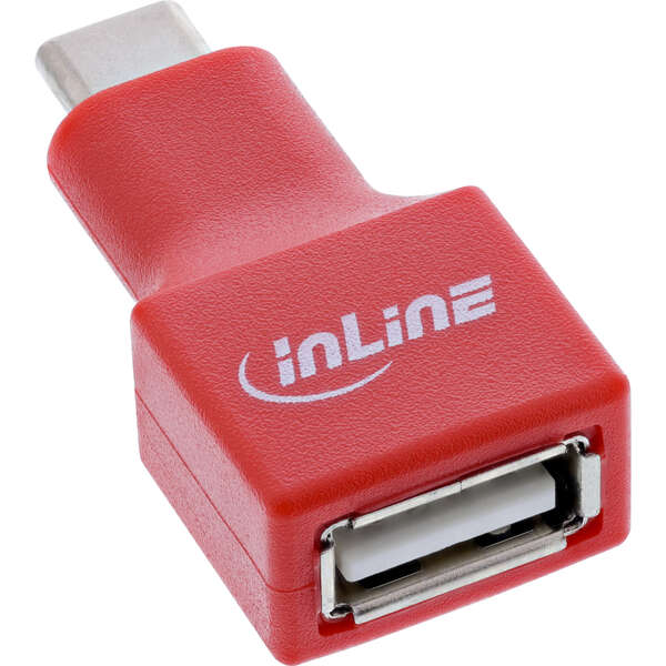 Naar omschrijving van 31651 - InLine USB data blocker, USB-C plug to USB-A socket adapter, 5 V, 1.5 A