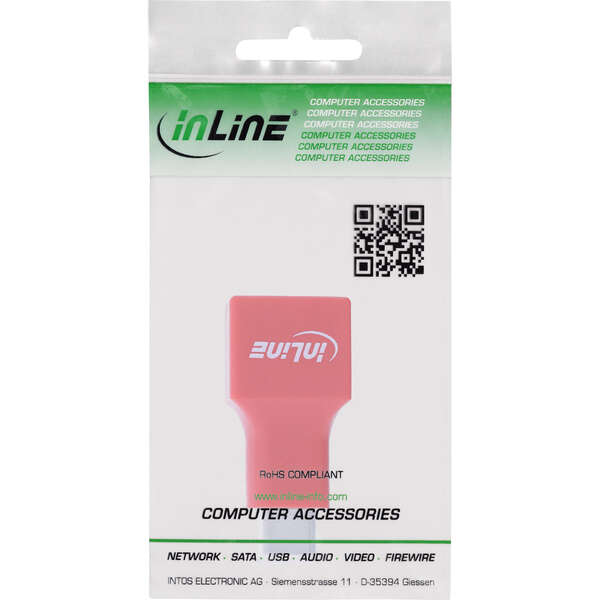 Naar omschrijving van 31651 - InLine USB data blocker, USB-C plug to USB-A socket adapter, 5 V, 1.5 A