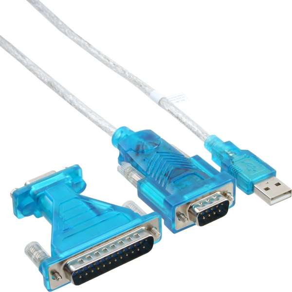 Naar omschrijving van 33396 - InLine USB to Serial Adapter Cable USB Type A male to DB9 male 1.8m