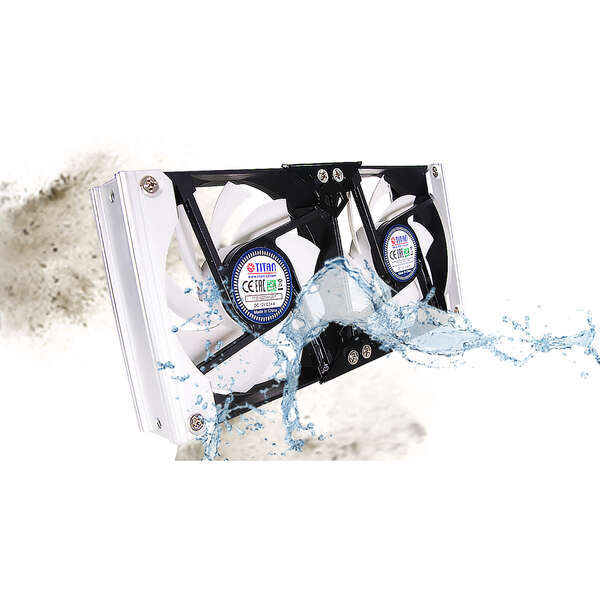 Naar omschrijving van 33742S - Titan TTC-SC20(B)/V2+ Refrigerator Double Fan 120x25mm IP55, Timer Rectifier