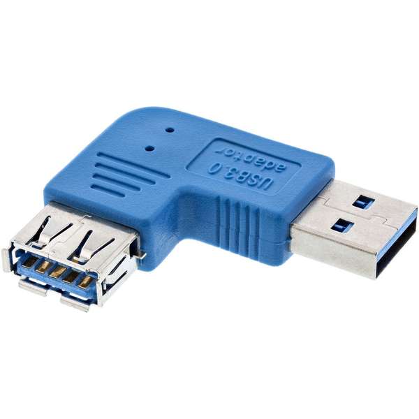 Naar omschrijving van 35300M - InLine USB 3.0 adapter,  AM / AF, haaks 90° naar links