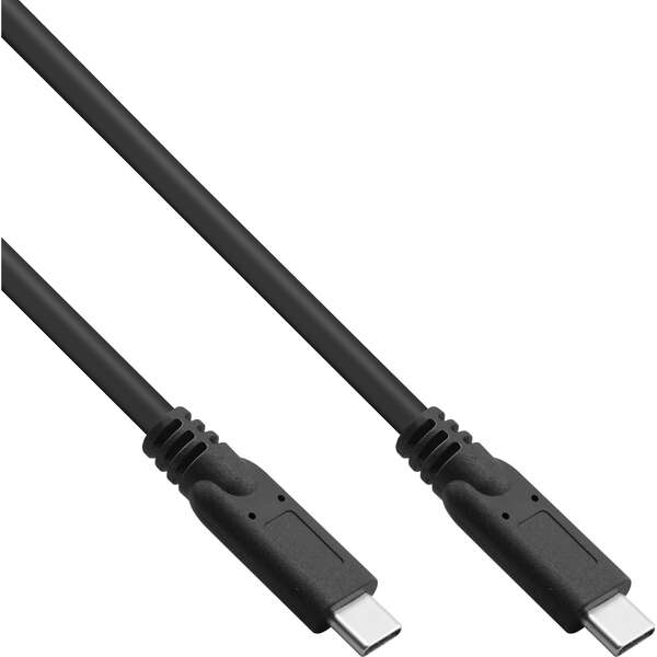 Naar omschrijving van 35705A - InLine USB 3.2 Gen.2 Cable, USB Type-C male/male, black, 5m