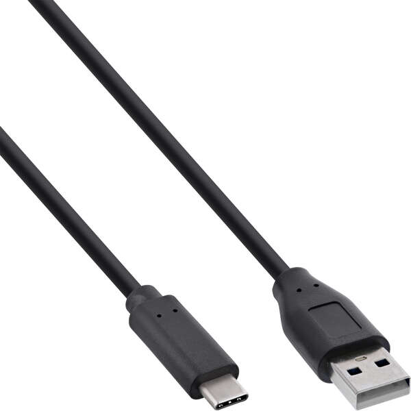 Naar omschrijving van 35735 - USB 2.0 Cable, USB-C male / USB-A male, black, 5m