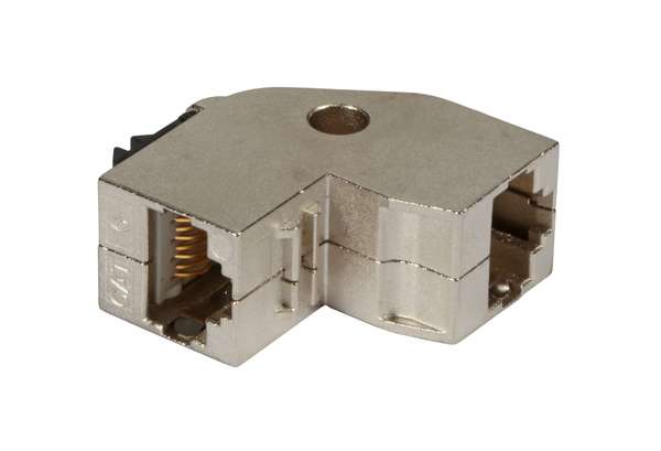 Naar omschrijving van 37484-2V2 - Keystone Snap In Adapter RJ45 STP, Cat.6A, 90gr angled