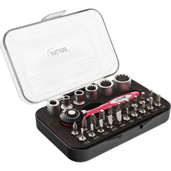 Naar omschrijving van 43097 - InLine mini ratchet set 27in1