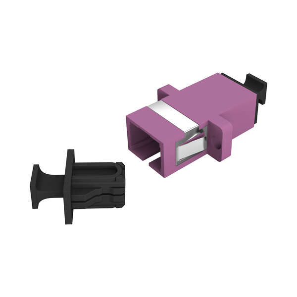 Naar omschrijving van 53302-3-OM4 - SC simplex multimode koppeling, OM4 kunststof, Ceramic huls