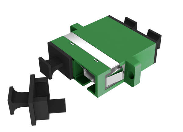 Naar omschrijving van 53316-36 - Adapter SC/APC Duplex OS2 green with shutter