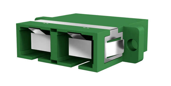 Naar omschrijving van 53316-36 - Adapter SC/APC Duplex OS2 green with shutter