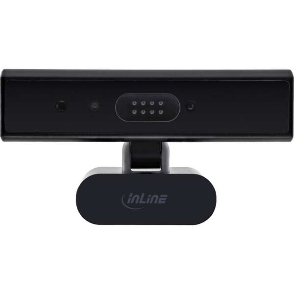 Naar omschrijving van 55365 - InLine® 5MP webcam, USB-C, autofocus, Windows Hello, privacy shutter