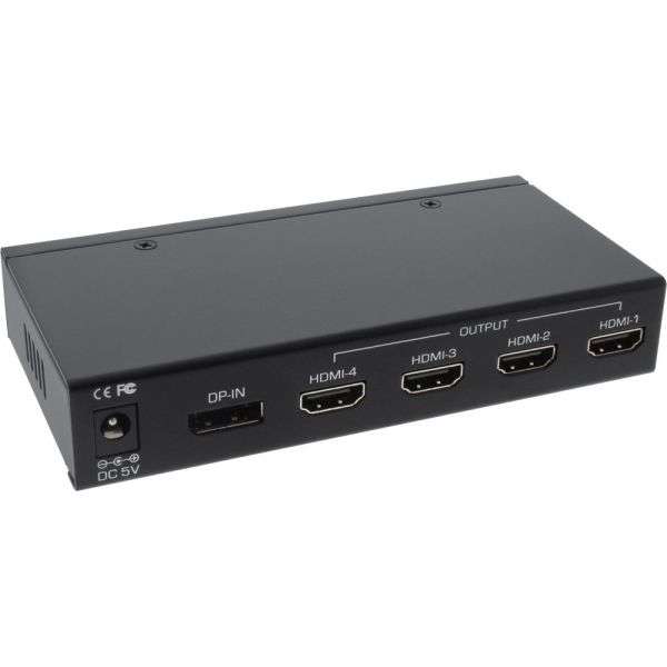 Naar omschrijving van 57831I - DisplayPort to HDMI 2x2 Video Wall Splitter 1 IN 4 OUT 4K UltraHD