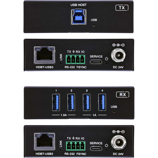 Naar omschrijving van 57886D - InLine USB Extender, Cat.6, USB 3.2, 100m, Set