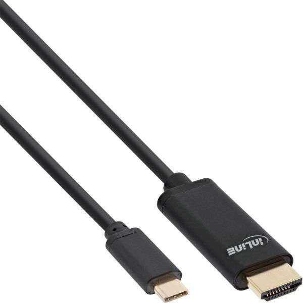 Naar omschrijving van 64112 - USB Display Cable, USB Type-C male to HDMI male (DP Alt Mode), 4K2K, black, 2m