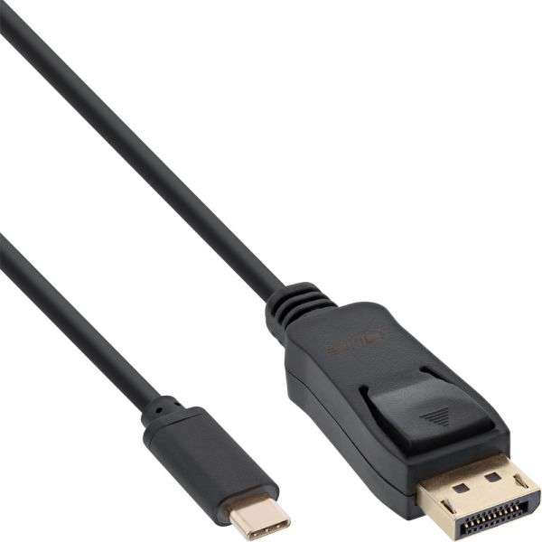 Naar omschrijving van 64122 - USB Type-C male to DisplayPort male (DP Alt Mode), 4K2K, black, 2m