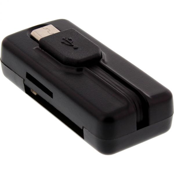 Naar omschrijving van 66776 - InLine OTG Card reader Dual Flex, for SD and microSD, with USB port and 2 card slots
