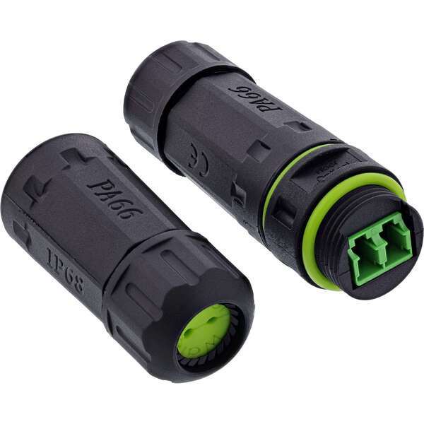 Naar omschrijving van 69927B - InLine Fiber optic coupler LC, IP68, 2x2 LC socket, outdoor, M20