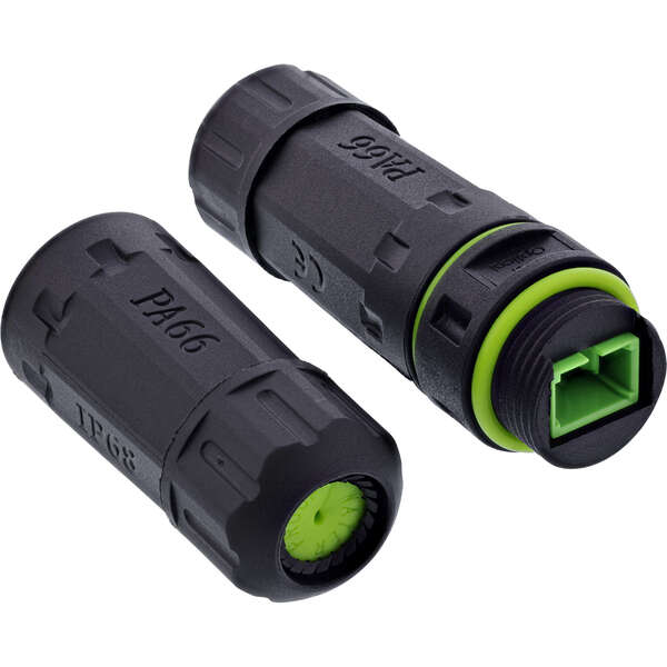 Naar omschrijving van 69927D - InLine Fiber optic coupler SC, IP68, 2x SC socket, outdoor, M20