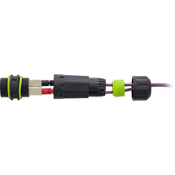 Naar omschrijving van 69927F - InLine Fiber optic coupler SC, IP68, 2x2 SC socket, outdoor, M20