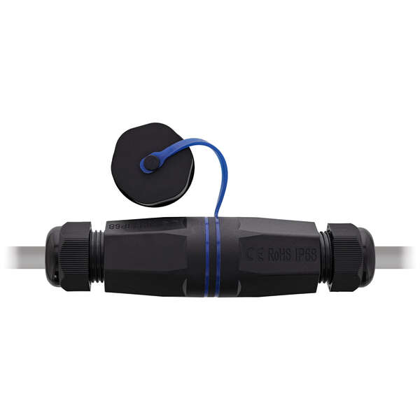 Naar omschrijving van 69992V - InLine Cable connector empty housing RJ45 Keystone, IP68, with cover