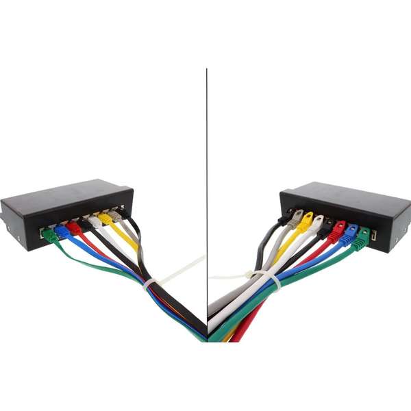 Naar omschrijving van 71601S - InLine Platte patchkabel,  UTP, Cat. 6, zwart, 1m