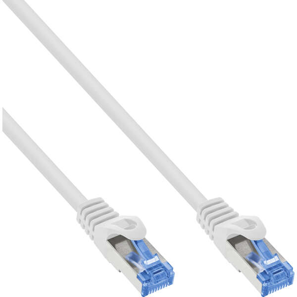 Naar omschrijving van 74822W - InLine Patch cable, Cat.6A, S/FTP, TPE flexible, white, 0.25m