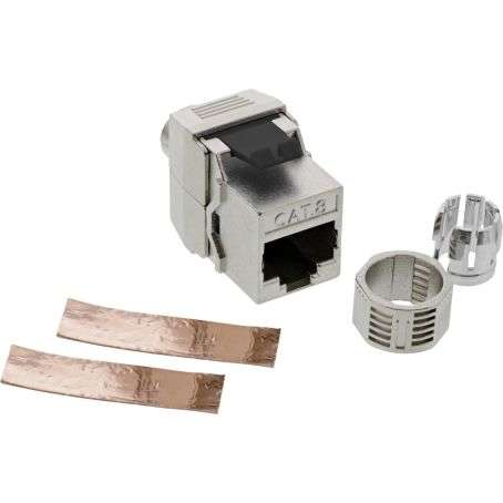 Naar omschrijving van 76202G - InLine® RJ45 Keystone Jack Snap-In module Cat.8.1