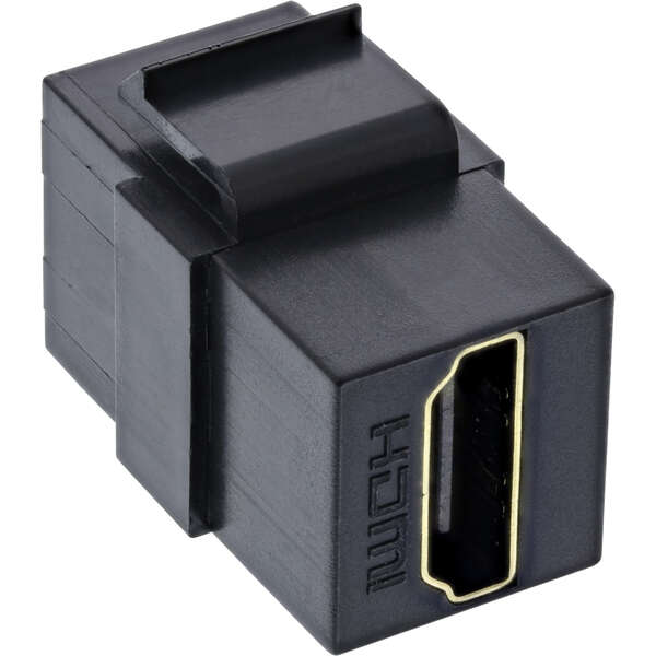 Naar omschrijving van 76202M - HDMI Keystone Snap-In module, 4K/60Hz, HDMI AF/AF black