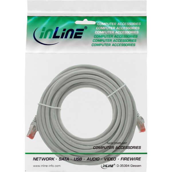 Naar omschrijving van 76440 - InLine® Patch Cable S/FTP PiMF Cat.6 250MHz PVC copper grey 40m