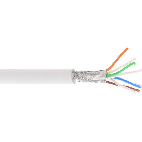 Naar omschrijving van 76899W - Patchkabel Cat.6(A) S-STP/PiMF, InLine, LSZH 500MHz, wit, 100m