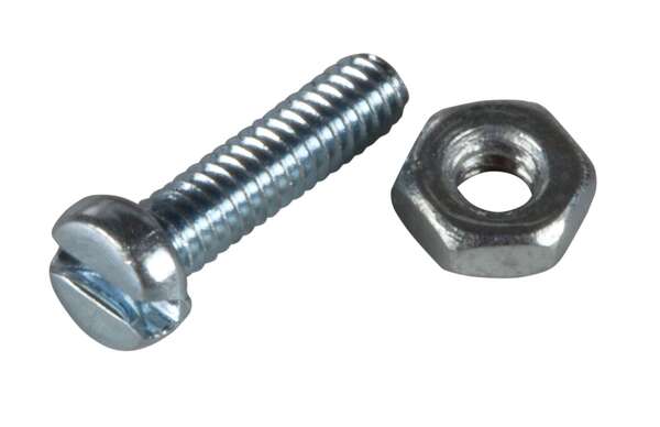 Naar omschrijving van 80715-1 - Schroefjes, voor metalen glasvezeladapters, 1 set boutje met moertje, M2x8mm