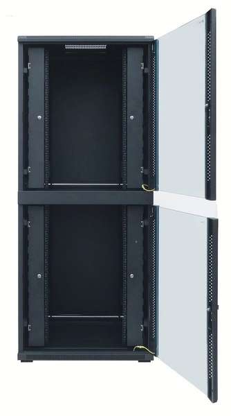 Naar omschrijving van AST19-6642GC - 19' Serverkast, 42U glazen deuren, 2 Compartimenten BxDxH 600x600x2000mm