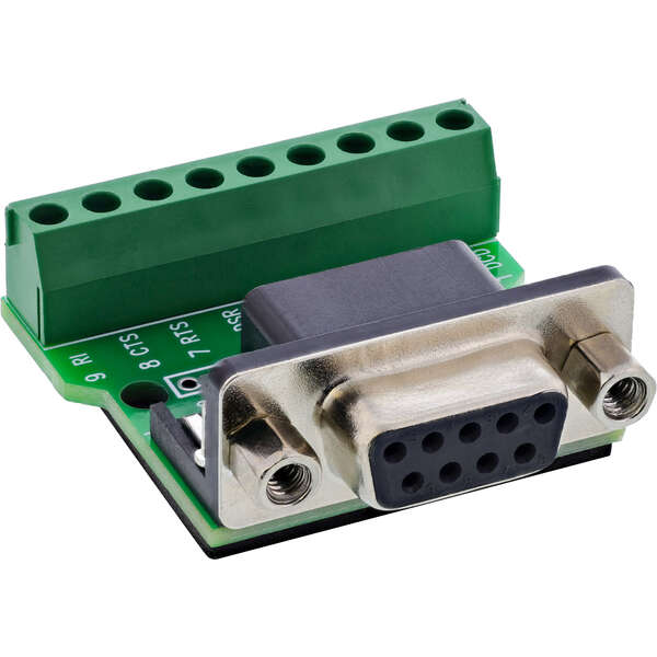 Naar omschrijving van 92501C - InLine Terminal block D-Sub 9 socket, screw terminal, screw fuse
