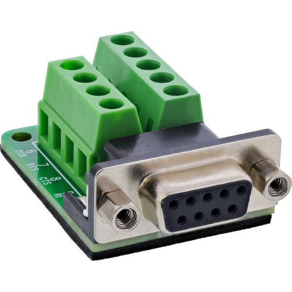 Naar omschrijving van 92501E - InLine Terminal block D-Sub 9 socket, 2-row, screw terminal, screw lock