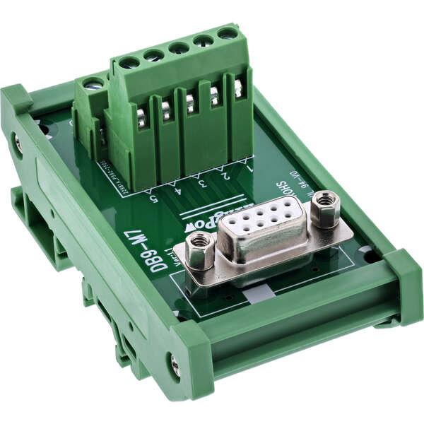 Naar omschrijving van 92501K - InLine D-Sub 9 terminal block, socket, screw terminal, top-hat rail